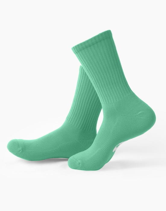 1552 Sport Ribbed Crew Socks Scout Green